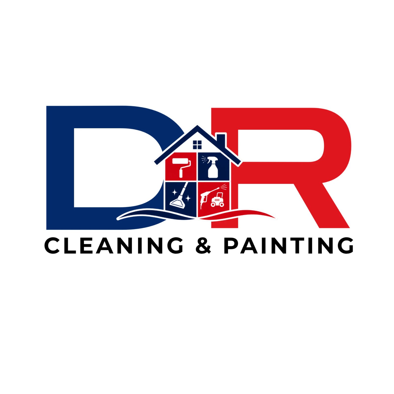 Logo e Identidad Visual de DR Cleaning & Painting diseñados por KABOD SOLUTIONS.